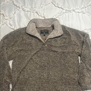 True Grit Brown Zip Up Sweater